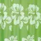 Штора для ванной «Ridder» Flowerpower 42355 180/200 зелёная, фото №1