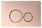 Кнопка смыва «Abber» AC0121RG металл золото розовое, фото №1