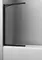 Шторка на ванну стеклянная «WasserKRAFT» Dill 61S02-100 Fixed 100/140 прозрачная/чёрная универсальная, фото №1
