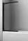 Шторка на ванну стеклянная «WasserKRAFT» Dill 61S02-80 Fixed 80/140 прозрачная/чёрная универсальная, фото №1