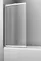 Шторка на ванну стеклянная «WasserKRAFT» Main 41S02-100 LM Fixed 100/140 матовая/хром левая, фото №1