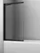 Шторка на ванну стеклянная «WasserKRAFT» Dill 61S02-100WS Fixed 100/140 WasserSchutz прозрачная/чёрная универсальная, фото №1