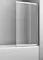 Шторка на ванну стеклянная «WasserKRAFT» Main 41S02-100 RM Fixed 100/140 матовая/хром правая, фото №1