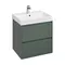 Мебель для ванной подвесная «Roca» Ona 60 зелёный матовый, изображение №4