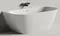 Ванна из литьевого мрамора «Salini» Sofia Wall 160/80 донный клапан Up&Down с сифоном белая глянцевая, фото №1