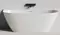 Ванна из литьевого мрамора «Salini» Sofia Wall 160/80 донный клапан Up&Down с сифоном белая матовая, фотография №3
