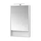 Зеркальный шкаф «Aquaton» Сканди 55 без света белый глянцевый универсальный, картинка №2