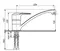 Смеситель для кухонной мойки «Ulgran» U-004-331 белый, картинка №2