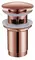 Донный клапан для раковины «Abber» AF0010MRG с механизмом Клик-Клак розовое золото матовое, фото №1