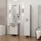 Мебель для ванной «Onika» Харпер 50.10 мешковина/белая глянцевая, картинка №2