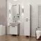 Мебель для ванной «Onika» Харпер 60.10 мешковина/белая глянцевая, картинка №2
