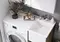 Тумба с раковиной под стиральную машину «Aquaton» Лондри 40 (Лондри 105) белая/дуб рустикальный, картинка №6
