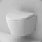 Подвесной унитаз безободковый «Am.Pm» Sense FlashClean C741701SC белый с сиденьем дюропласт с микролифтом, картинка №2
