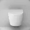 Подвесной унитаз безободковый «Am.Pm» Sense FlashClean C741701SC белый с сиденьем дюропласт с микролифтом, фотография №3