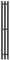 Электрический полотенцесушитель «Point» Деметра PN12822B П3 12/120 чёрный правый, картинка №2