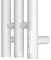 Электрический полотенцесушитель «Point» Деметра PN12822W П3 12/120 белый правый, фотография №3