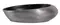 Раковина «Abber» Bequem 49/31 фаянсовая черная матовая с серебром, картинка №2