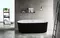 Ванна акриловая «Esbano» Tortuga 170/80 с ножками с сифоном белая/чёрная, картинка №2
