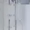 Душевая кабина «Niagara» NG-301-01 90/90 низкий поддон прозрачная с матовой полосой/белая с гидромассажем с электрикой, фотография №3