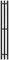 Электрический полотенцесушитель «Point» Гермес PN13822B П3 15/120 чёрный правый, картинка №2