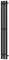 Электрический полотенцесушитель «Point» Гермес PN13822B П3 15/120 чёрный правый, фото №1