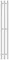 Электрический полотенцесушитель «Point» Гермес PN13822W П3 15/120 белый правый, картинка №2