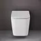 Подвесной унитаз безободковый «Ceramica Nova» Cubic CN1806 белый с сиденьем дюропласт с микролифтом белое, изображение №4