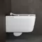 Подвесной унитаз безободковый «Ceramica Nova» New Day CN3005 белый с сиденьем дюропласт с микролифтом, картинка №2