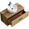 Тумба с раковиной «Aqwella» Craft 100 подвесная дуб балтийский, картинка №2
