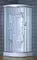Душевая кабина «Loranto» CS-005 100/100 низкий поддон матовая/белая с гидромассажем с электрикой, фото №1