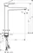Смеситель для раковины «Hansgrohe» Metropol 32512340 с донным клапаном шлифованный чёрный хром, картинка №2