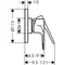 Смеситель для душа «Hansgrohe» Rebris E 72658670 чёрный матовый, картинка №2