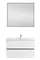 Мебель для ванной подвесная «Art&Max» Elegant 100 с LED подсветкой ручек белый матовый, фото №1