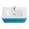 Мебель для ванной подвесная «Art&Max» Elegant 100 с LED подсветкой ручек бирюзовый матовый, фото №5
