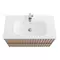 Мебель для ванной подвесная «Art&Max» Elegant 100 с LED подсветкой ручек капучино матовый, фото №5