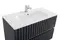 Мебель для ванной подвесная «Art&Max» Elegant 100 с LED подсветкой ручек серый матовый, картинка №6