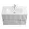 Мебель для ванной подвесная «Art&Max» Elegant 80 с LED подсветкой ручек светло-серый матовый, фото №5
