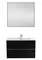 Мебель для ванной подвесная «Art&Max» Elegant 80 с LED подсветкой ручек чёрный матовый, фото №1