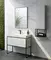 Мебель для ванной «Clarberg» Logic 90 белая/чёрная, фото №1