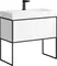 Мебель для ванной «Clarberg» Logic 90 белая/чёрная, изображение №4
