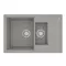 Мойка для кухни «Lemark» Ramza 760 и смеситель 9910039-LM3071C-Gray искусственный камень серый, картинка №2