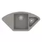 Мойка для кухни «Lemark» Irkana 980 и смеситель 9910045-LM3071C-Gray искусственный камень серый, картинка №2