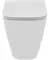 Приставной унитаз безободковый «Ideal Standard» i.life B T461601/T500301 белый с сиденьем дюропласт с микролифтом белое, фото №1