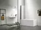 Шторка на ванну стеклянная «Акватек» 08015BL 80/150 прозрачная/чёрная универсальная, картинка №2