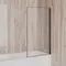 Шторка на ванну стеклянная «Paini» ScreenWT70C 70/140 прозрачная/чёрная универсальная, картинка №2