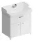 Тумба с раковиной «Kerama Marazzi» Pompei New 80 с ящиком и дверцами (Pompei 80) белая глянцевая, фото №1