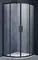 Душевой угол-ограждение «Vincea» Alpha VSQ-3AL900CLB 90/90 прозрачный/чёрный четверть круга без поддона универсальный, фото №1