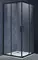 Душевой угол-ограждение «Vincea» Alpha VSS-3AL900CLB 90/90 прозрачный/чёрный квадратный без поддона универсальный, фото №1