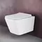 Комплект инсталляция с унитазом, крышкой и кнопкой смыва «Ceramica Nova» Metric CN3007_1001M_1000 безободковый белый, изображение №4