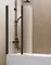 Шторка на ванну стеклянная «Vincea» VSB-12114CLB прозрачная/чёрная универсальная, фото №1